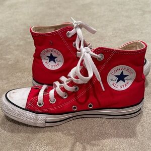 Converse All Star Red Canvas High-Tops